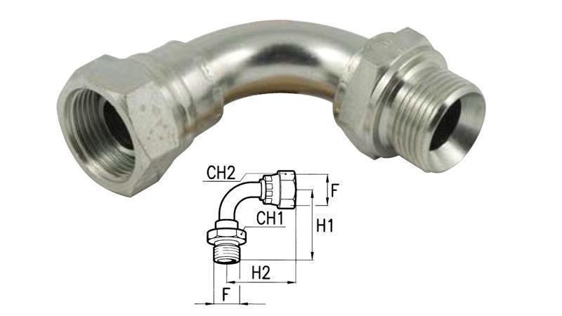 HYDRAULIC ELBOW 90°