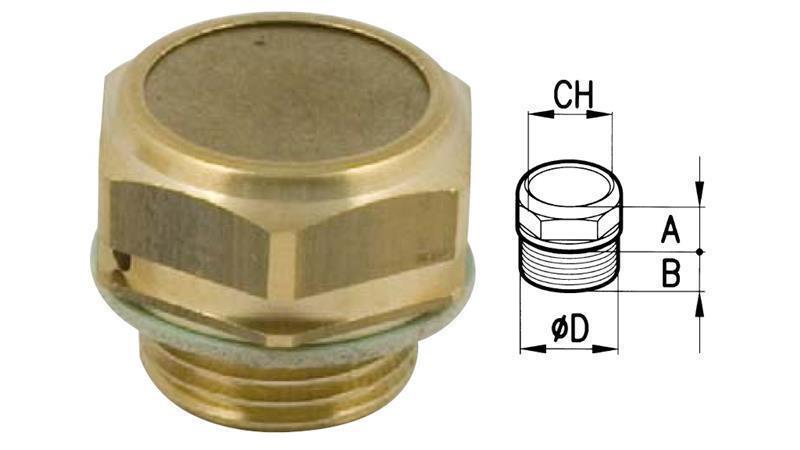 HYDRAULIC BREATHER CAP 3/8