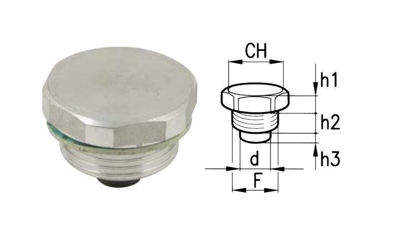 HYDRAULIC MAGNET - PLUG 1/2
