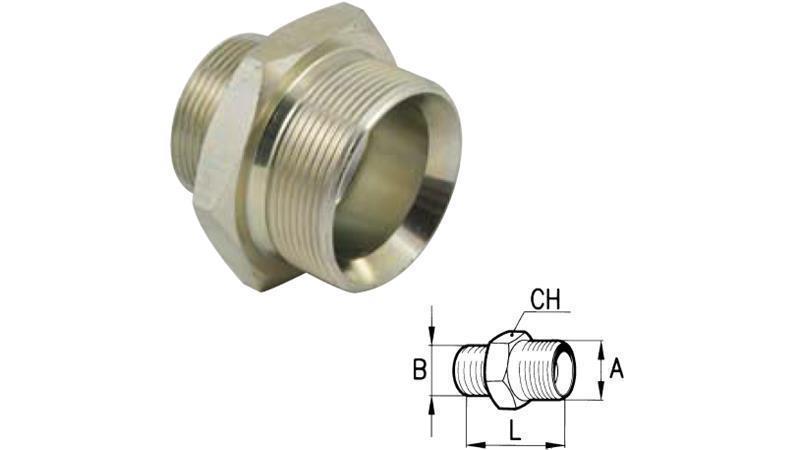 HYDRAULIC REDUCER FITTING BSP 1/2-M16x1,5