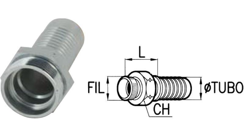 COLLEGAMENTO IDRAULICO CEL 18 L MASCHIO DN19-M26X1.5