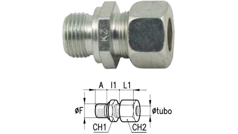 HYDRAULIC REDUCER FITTING WGE 10 L-1/4