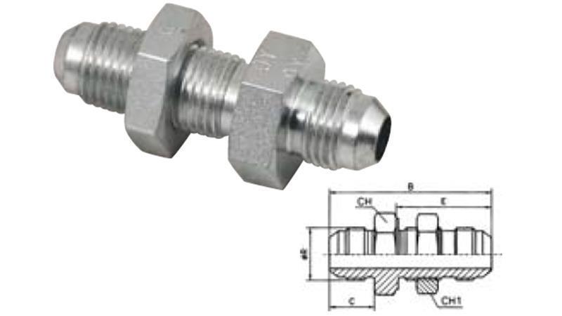 HYDRAULISCHE DOPPELSCHRAUBE AGJ JIC74° - VERLÄNGERT 3/4