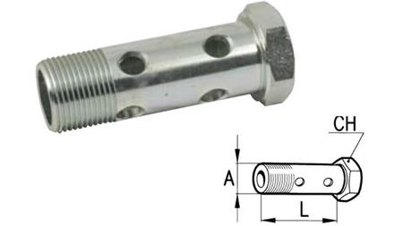 HYDRAULIC HOLLOW BOLT DOUBLE M22x1,5