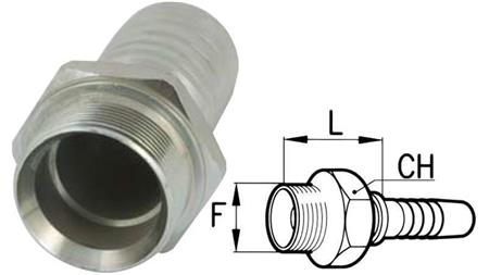 COLLEGAMENTO IDRAULICO BSP MASCHIO DN16-M26X1.5