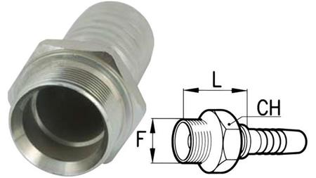 HIDRAVLIČNI PRIKLJUČEK BSP MOŠKI DN10-M16x1,5