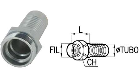 HYDRAULIC FITTING CEL 10 L MALE DN8-M16x1,5