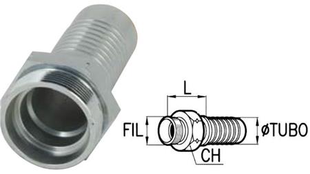 HÜDRAULILINE ÜHENDUS CES 10 MEES DN6-M18X1,5