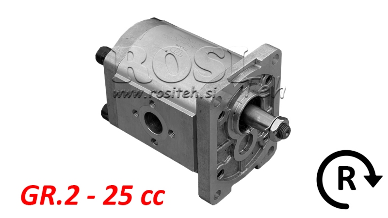 HYDRAULICKÉ PUMPA GR.2 25 CC PRAVÁ - FLANGE