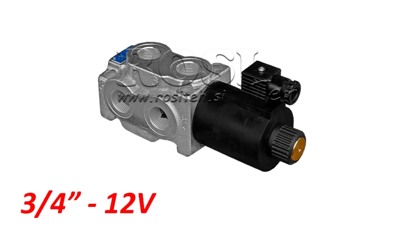 6 cestný ventil 3/4 (6/2) 12V - 140lit