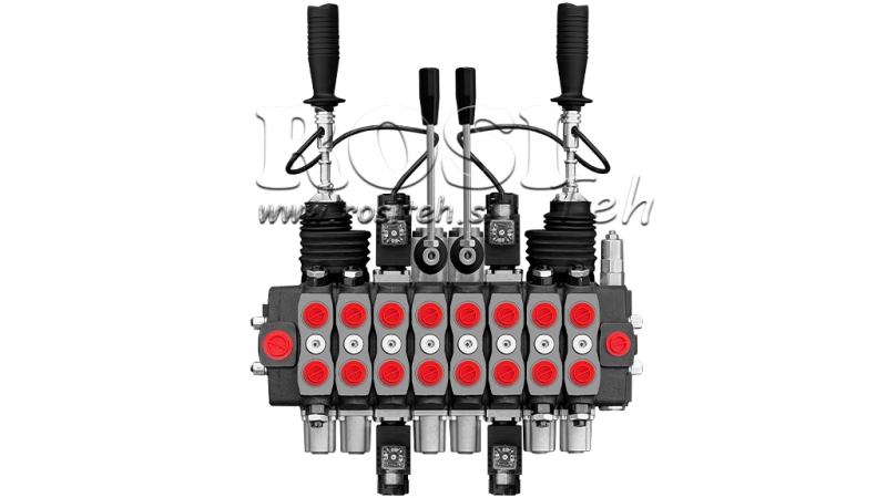 VALVOLA IDRAULICA HIAB 8xPC70 + 2x JOYSTICK - STERZO ELETTRICO 12V