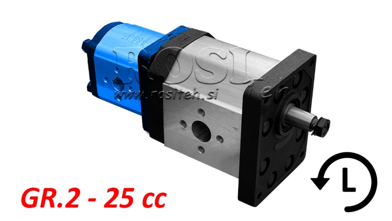 HYDRAULINEN PUMPPU 20A25X201 TOINEN GR.2 25 CC VASEN