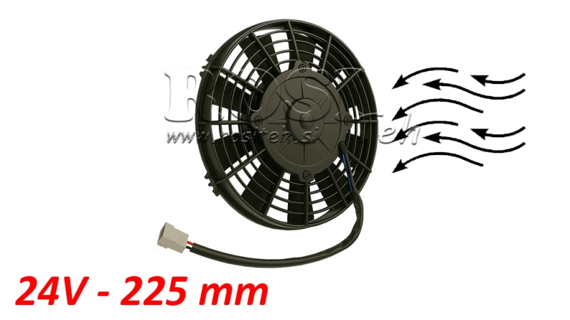 VENTILATEUR AXIAL 225MM PULSANT 24V