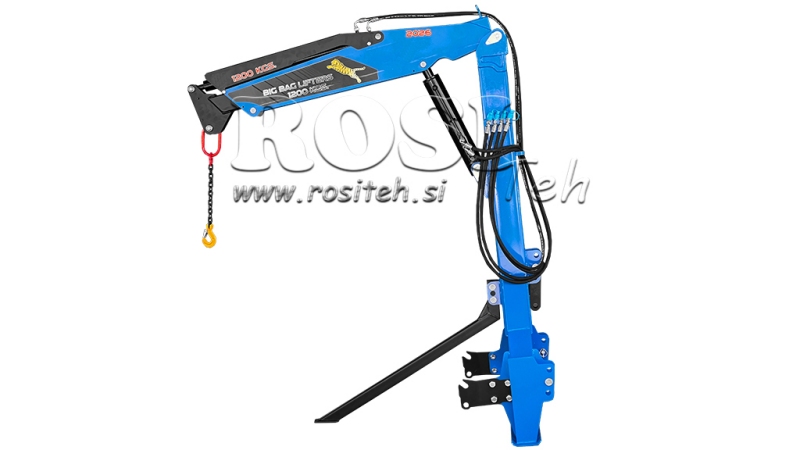 GRU A TRE PUNTI PER TRATTORE – BRACCIO IDRAULICO 1200 KG