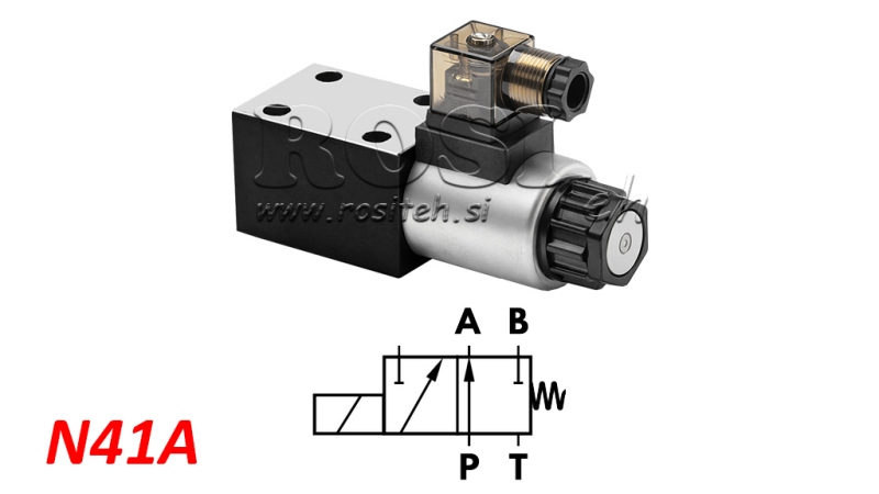 HYDRAULIC ELECTRO MAGNETIC VALVE KV-4/2 CETOP 3 12/24/230V N41A