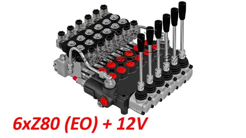 VALVOLA IDRAULICA 6xZ80 - EO+12V