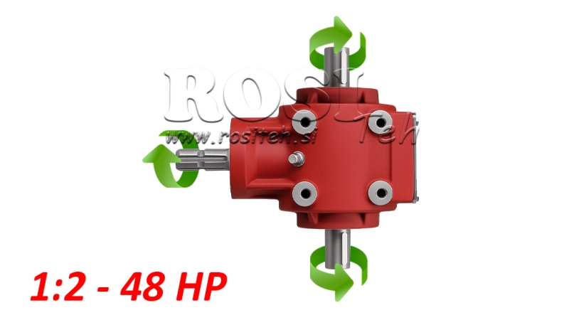 RIDUTTORE D'ANGOLO PTO-R11S 1:2 (48HP-35kW)