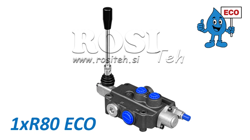 VALVOLA IDRAULICA MANUALE – DISTRIBUTORE A 1 SEZIONE 1xR80 ECO