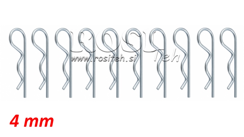 COPPIGLIA A MOLLA 4 mm (10 PEZZO)