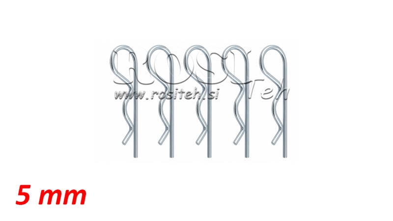 COPPIGLIA A MOLLA 5 mm (5 PEZZO)