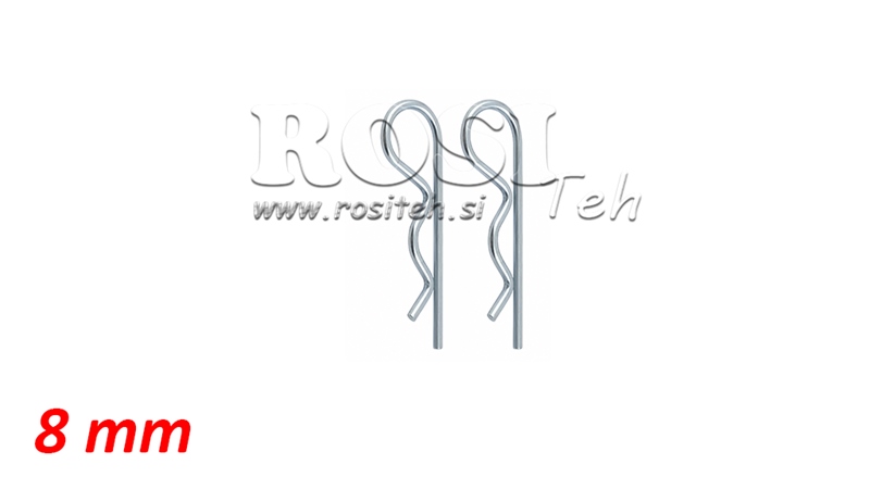 COPPIGLIA A MOLLA 8 mm (2 PEZZO)
