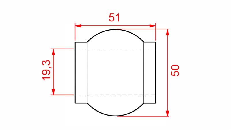 OBERLENKERKUGEL 50/19,3