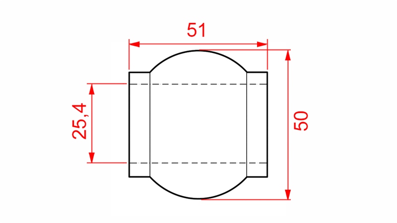 OBERLENKERKUGEL 50/25,4