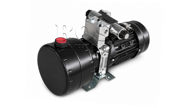 MINI HYDRAULIKAGGREGAT 380V AC (0.75 kW) - 3.7 cc - 5.2 lit/min - tank 4 lit