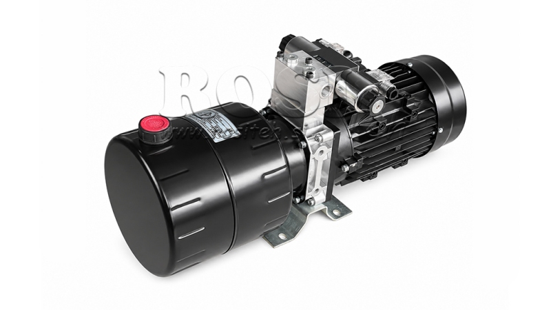 MINI HYDRAULIKAGGREGAT 380V AC (1.5 kW) - 5.8 cc - 8.2 lit/min - tank 6 lit