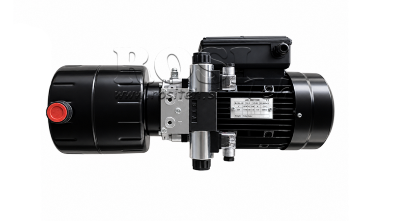 MINI HYDRAULICKÁ JEDNOTKA 230V AC (1.5 kW) - 5.8 cc - 8.2 lit/min - nádrž 6 lit