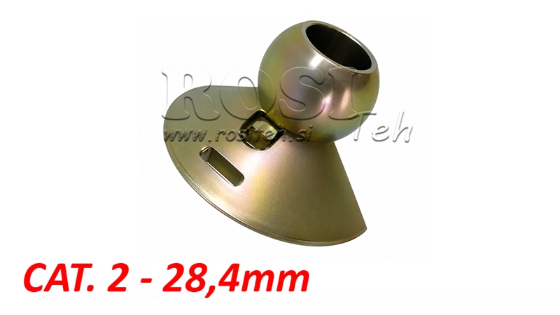 ROTULA BRACCIO INFERIORE CON CONO GUIDA CAT.2 - 28,4mm