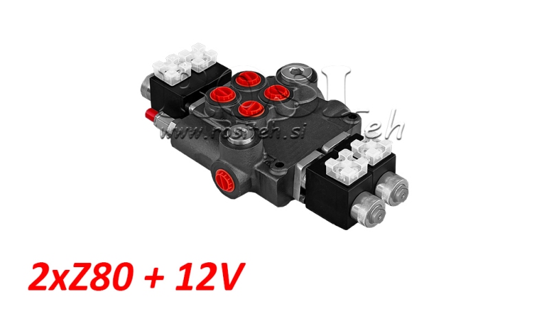 VALVOLA IDRAULICA 2xZ80+12V DC