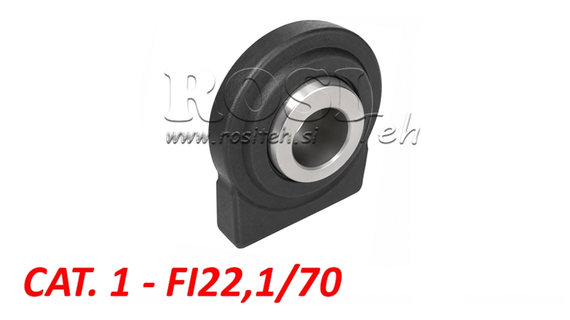 SUPPORTO ROTULA PIATTO A SALDARE CAT.1 FI22,1/70