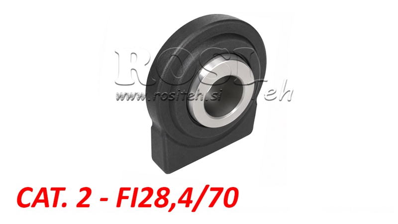 SUPPORTO ROTULA PIATTO A SALDARE CAT.2 FI28,4/70