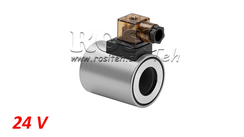 COIL ELECTROMAGNÉTICO 24V CC PARA VÁLVULA CETOP 5 - Φ 31.4MM-75MM 37W IP65