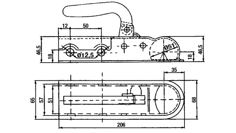 VAUNUN VETOKOUKKU PYÖREÄ FI50