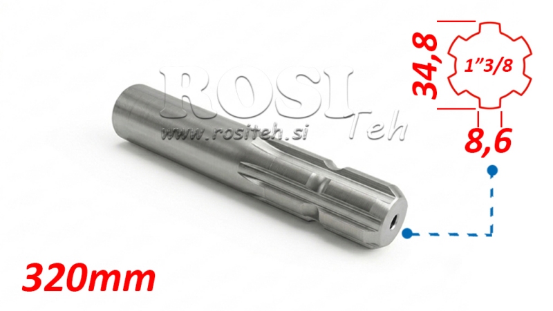 ADAPTADOR P.T.O. 13/8 L=320