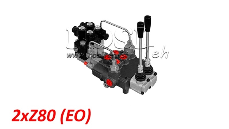 ELEKTRO-RUČNÝ HYDRAULICKÝ MONOBLOKOVÝ VENTIL 2xZ80