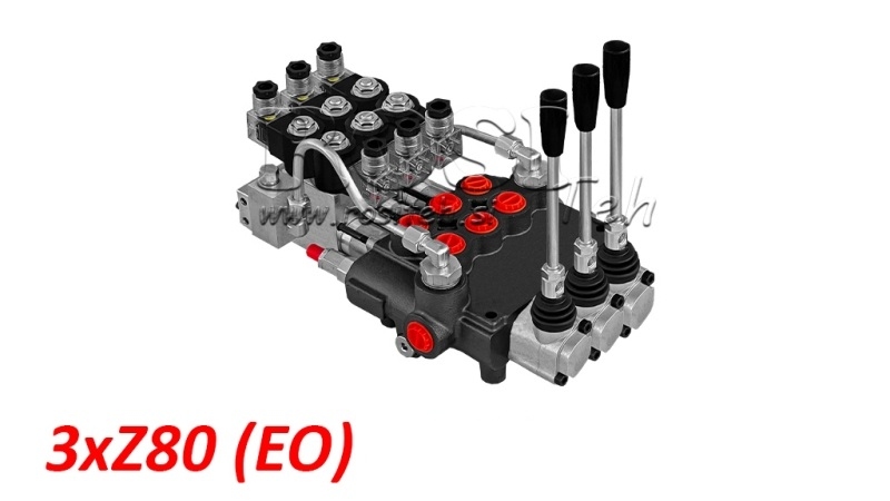 ELEKTRO-KÉZI MŰKÖDTETÉSŰ HIDRAULIKUS MONOBLOKK SZELEP 3xZ80