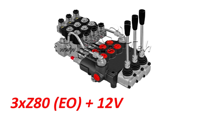 VALVOLA IDRAULICA 3xZ80 - EO+12V