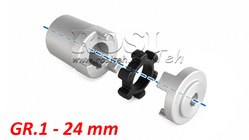 GUMMIKUPPLUNG ND8 (1,1-1,5kW)  24mm/GR1