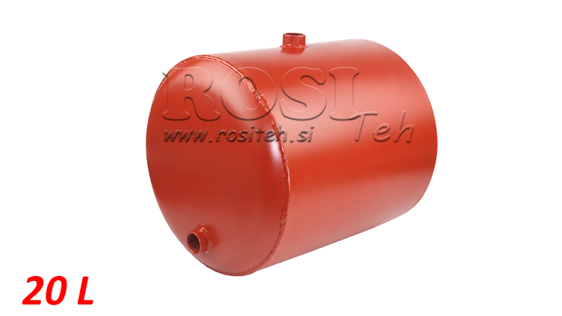 METAL TANK 20 LITER RUNDE Φ 300MM - HØJDE 330MM