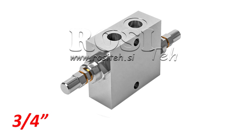 HYDRAULIC PRESSURE REGULATOR DOUBLE VAU 3/4