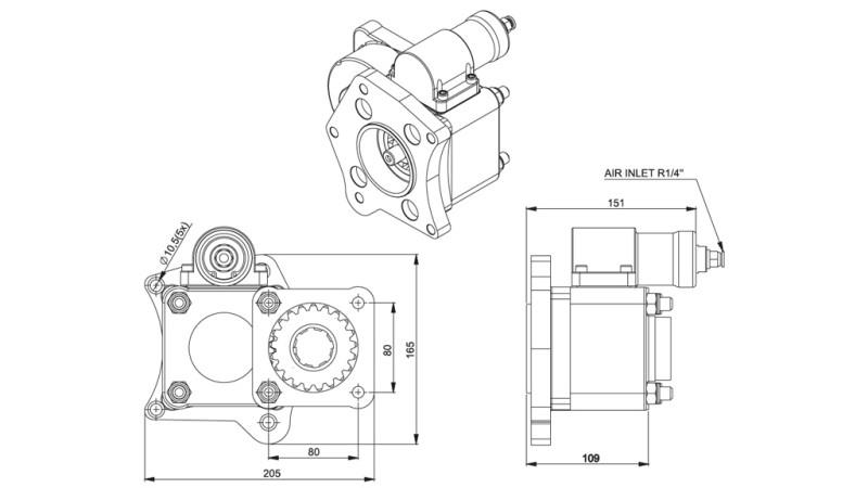 KIMENET MÉRETEK HIDRAULIKUS SZIVATTYÚHOZ - MERCEDES 352-2