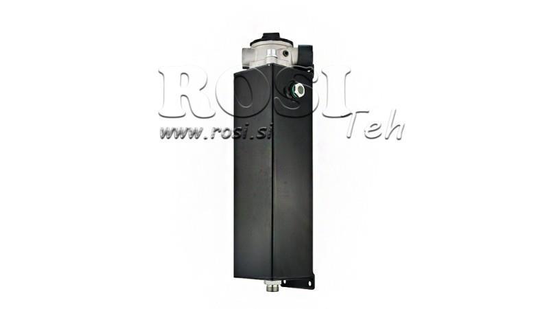 RESERVATÓRIO METÁLICO 3 LITROS CUBO 100x113x350mm COMPLETO COM EQUIPAMENTO