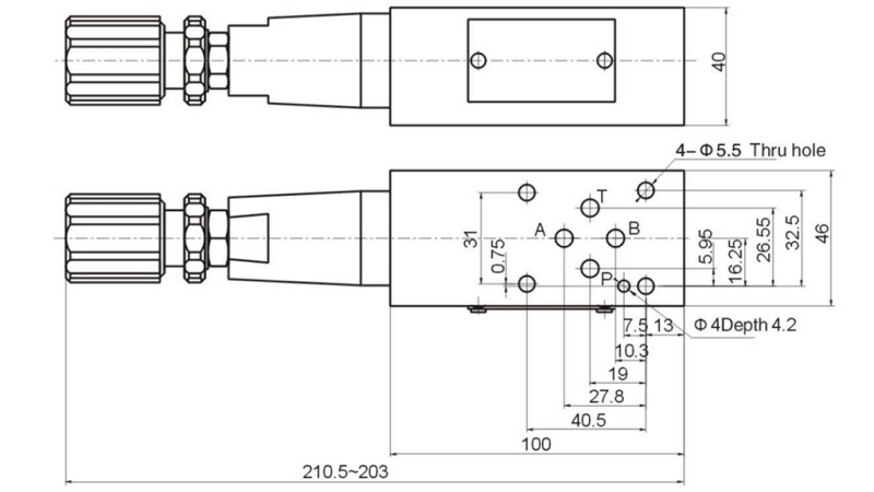 SICUREZZA VALVOLA CETOP 3 (A) 15-315 BAR