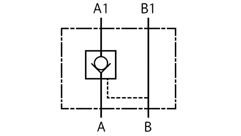 IRREVERSIBILE VALVOLA CETOP 3 (A)