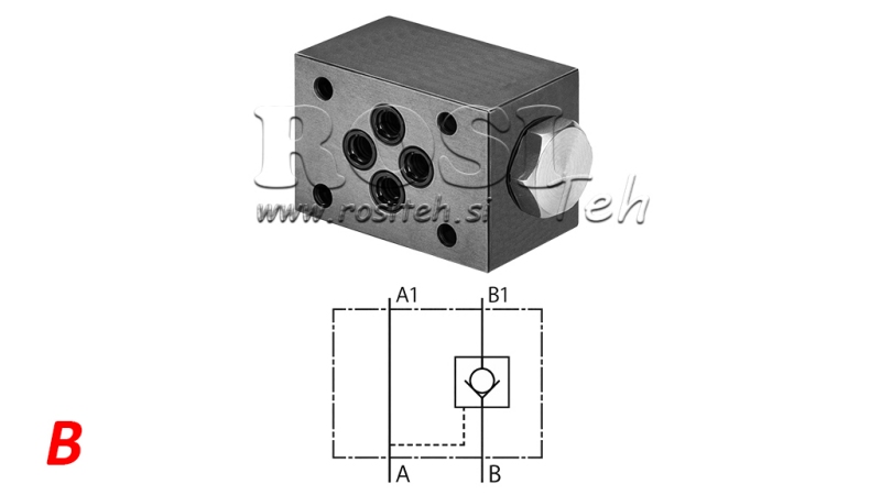 NEPOVRATNI VENTIL CETOP 3 (B)