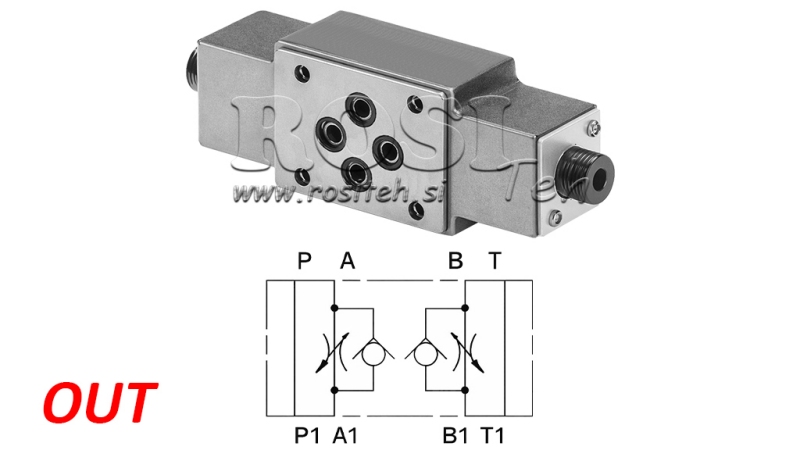 REGOLATORE DI FLUSSO CETOP 3 IN USCITA