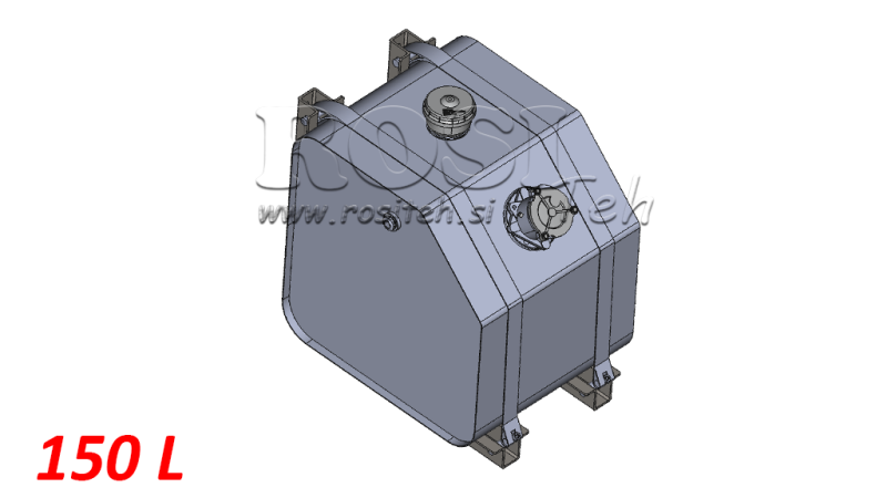 TANQUE METÁLICO SUPERIOR 150 LIT 600X600X500MM